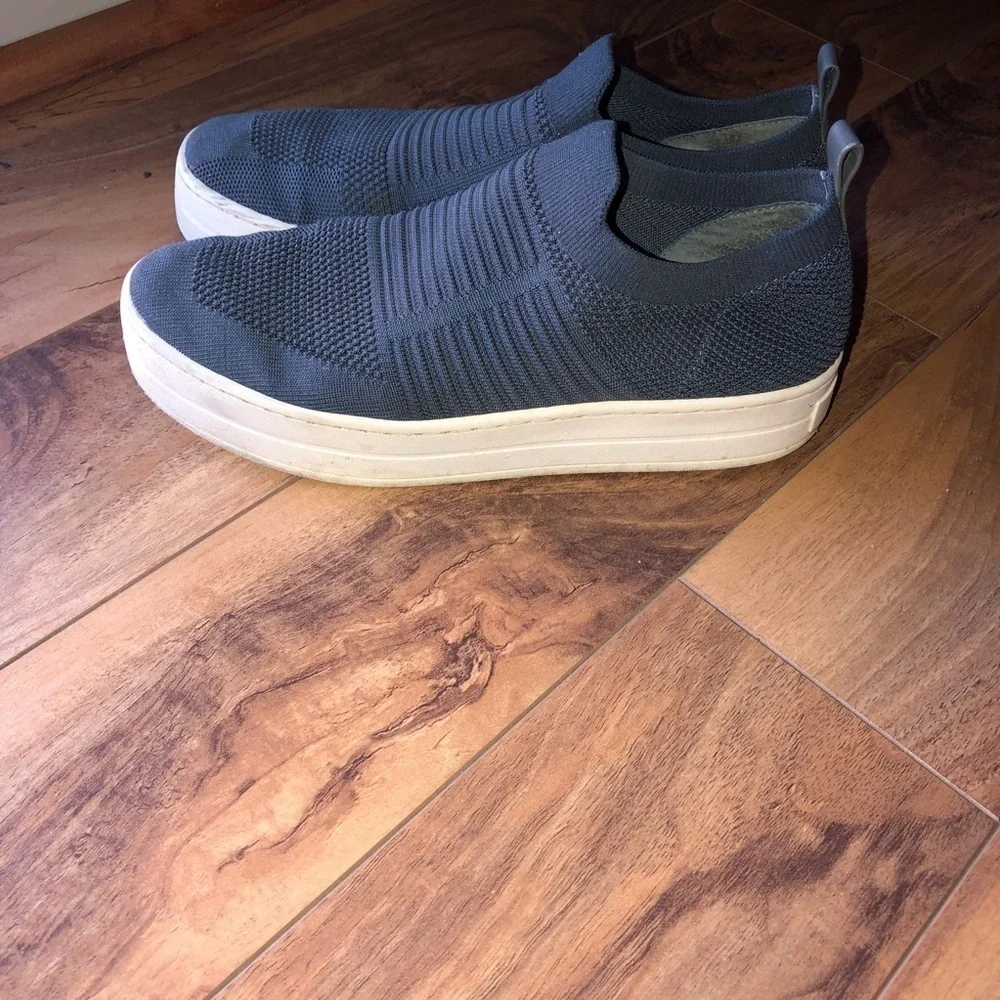 J/Slides Blue Hilo Knit Slip On‎ Shoes